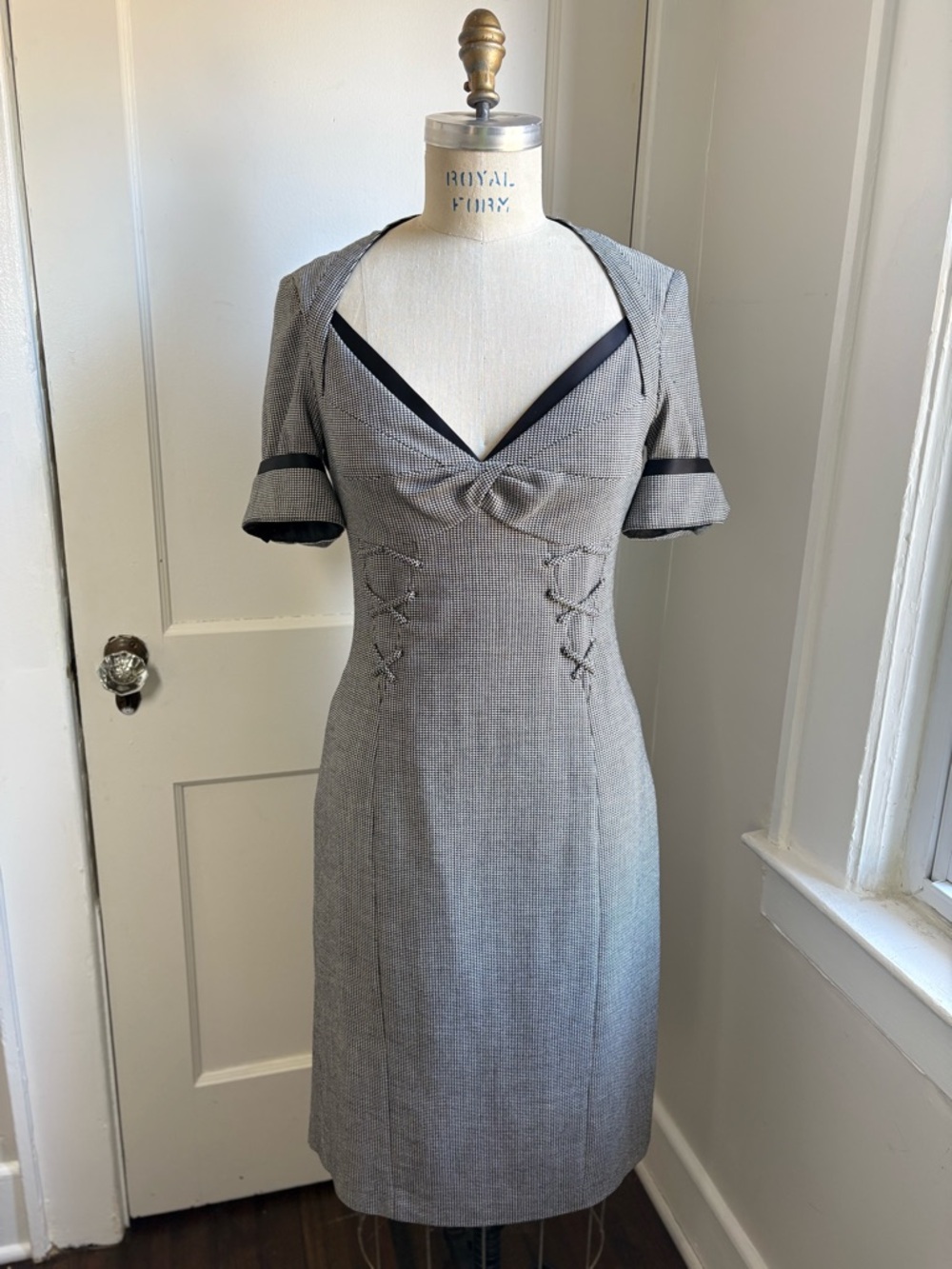 Vintage Karen Millen Houndstooth Dress